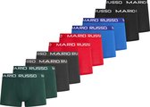 Mario Russo - Heren Onderbroeken 10-Pack Basic Boxers - Multi - Maat M