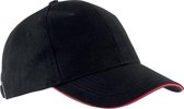 Cap Unisex One Size K-up Black / Red 100% Katoen