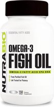 Nutrabio Omega 3 Fish Oil - 150 Softgels