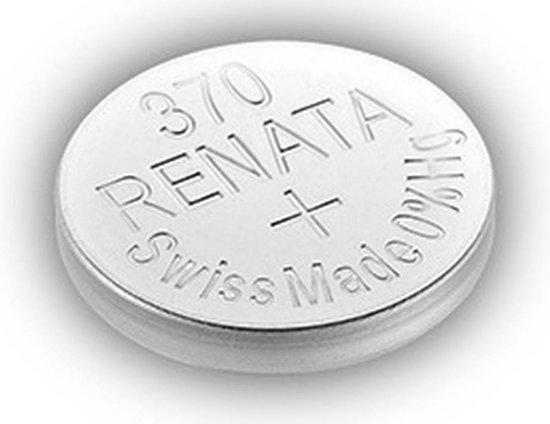 Renata 370 / SR920W zilveroxide knoopcel horlogebatterij | bol.com