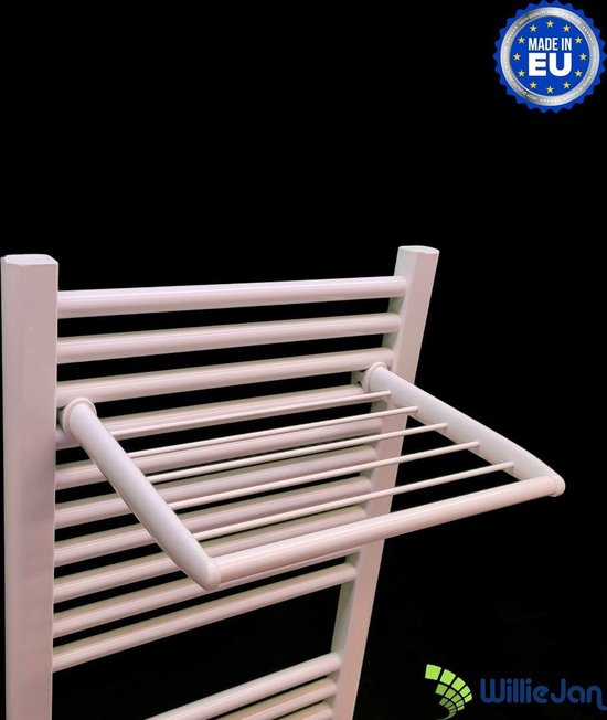 WillieJan Radiator rek voor handdoeken - 5 stangen - Wit - Zonder boren ...