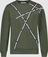 Ballin Amsterdam -  Jongens Regular Fit   Sweater  - Groen - Maat 152