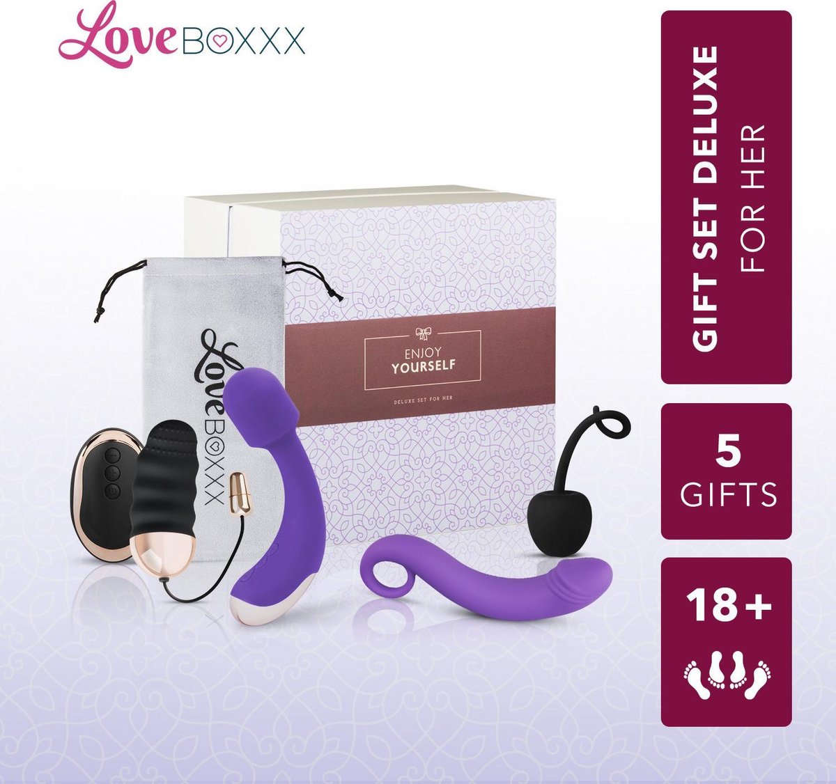 Loveboxxx Solo Box Women Erotische Geschenkset Seksspeeltjes Toy Set Wit 1048