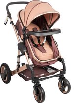 Dakta® Kinderwagen | Wandelwagen | Opvouwbaar | Buggy | Verstelbaar | Maxi Cosi | 0 tot 36 Maanden | Roze