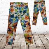 Meisjes broek met bloemen -Papillon-98/104-Broek