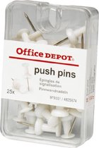 Office Depot Push Pins Wit 100 stuks - 4 doosjes van 25 st