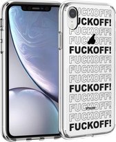 iMoshion Design voor de iPhone Xr hoesje - Quote - Transparant