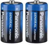 Panasonic | D2 Batterijen | 2 Stuks in verpakking | R20 1.5V