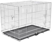 Hond Kooi - Opvouwbare - Metalen - Hond Bench - Huisdier Kinderbox - Stalen - Hek - Puppy Kennel Training Huis - Kooi - Honden Levert - M