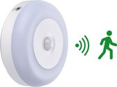 Peerlights® - Nachtlamp draadloos – met bewegingssensor – USB oplaadbaar - LED - Draadloze ledlamp – Warm/Wit licht – Draadloze wandlamp