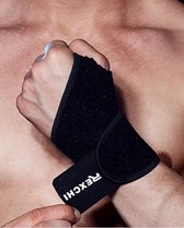 Rexchi - Fitness & CrossFit Polsband - Wrist wraps – Krachttraining – Polsbrace – Zwart - 1 stuk