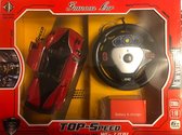 Auto met afstandsbediening met Lamborghini deuren rood met stuurwiel 25 cm lang