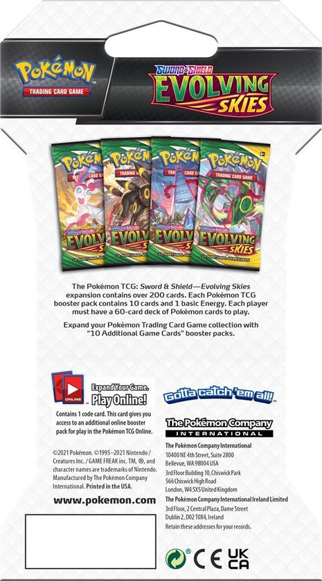 Pokémon Sword & Shield Evolving Skies Sleeved Booster - Pokémon Kaarten - Pokémon