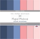 The Paper Boutique Gekleurd Papier - Ocean blossoms - 8x8 inch - 36 stuks
