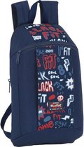 Kinderrugzak BlackFit8 Letters Marineblauw