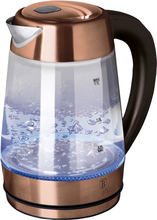 Berlinger Haus 9129 - Waterkoker - 1.7 liter - Led licht - 2200 watt - Rose gold collection