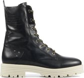 Piedi Nudi Vrouwen Leren       Veterboots / Laarzen / Damesschoenen 2552-01.02PN - Zwart - Maat 39