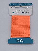 Habby elastiek 1.5 mm| Rond gebreid | Oranje | 5 meter | Hobby - Knutselen - Naai elastiek