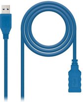 USB 2.0-kabel NANOCABLE 10.01.0901-BL