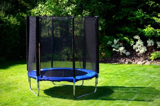 Trampoline - blauw - 183 cm - met veiligheidsnet