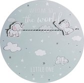 Kinder Fotoframe DKD Home Decor The World Olifant Hout MDF (25 x 25 x 2 cm)