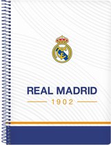 Boek over Ringen Real Madrid C.F. Blauw Wit A5