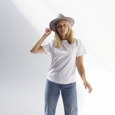 MOOI! Company - Los vallend basis T-shirt - Dames Top - NICKY - Kleur Wit - XL