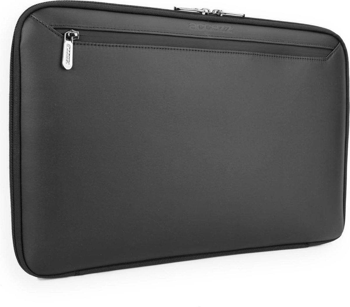 Accezz Universele Laptophoes - Geschikt voor Laptop en Tablets tot 11.6 inch - Laptop hoes / Sleeve met ritssluiting en extra Accessoirevak - Zwart