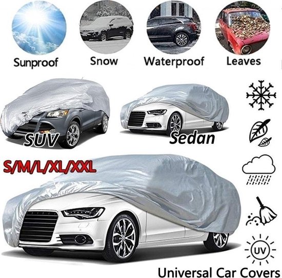 170T – Waterdichte – Full Car Covers – Outdoor – Zon Uv-bescherming – stof regen sneeuw beschermende – Universal – Fit suv sedan hatchback – Sedan…