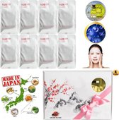 MITOMO Collagen Giftset Vrouw - Gezichtsmaskers - Masker Gezichtsverzorging - Geschenkdoos - Cadeaudoos - Giftbox - Geschenkset Vrouwen - 8 Stuks