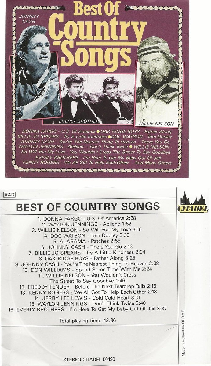 BEST OF COUNTRY SONGS