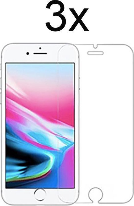 iPhone SE 2020 Screenprotector Glas - Beschermglas iPhone 7 Screenprotector - iPhone 8 Screen Protector - iPhone 6/6s Screenprotector - 3 stuks - LuxeRoyal