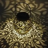 Itagala Design Solar Tafellamp & Hanglamp | Solar Tuinverlichting met accu | 6 tot 8 uur sfeer en gemak met nachtsensor | kleur zwart