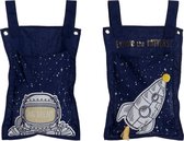 Tas DKD Home Decor Blauw Polyester (2 pcs) (43 x 1 x 28 cm)