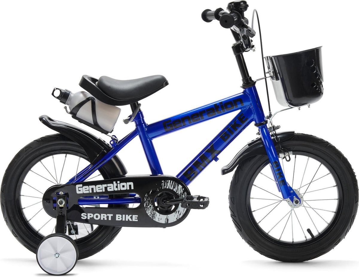 Generation BMX fiets 14"" Blauw Kinderfiets