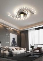 42 Kop Luxe Kroonluchter - Zwart - Woonkamerlamp - Moderne lamp - LED Plafondlamp - Plafoniere