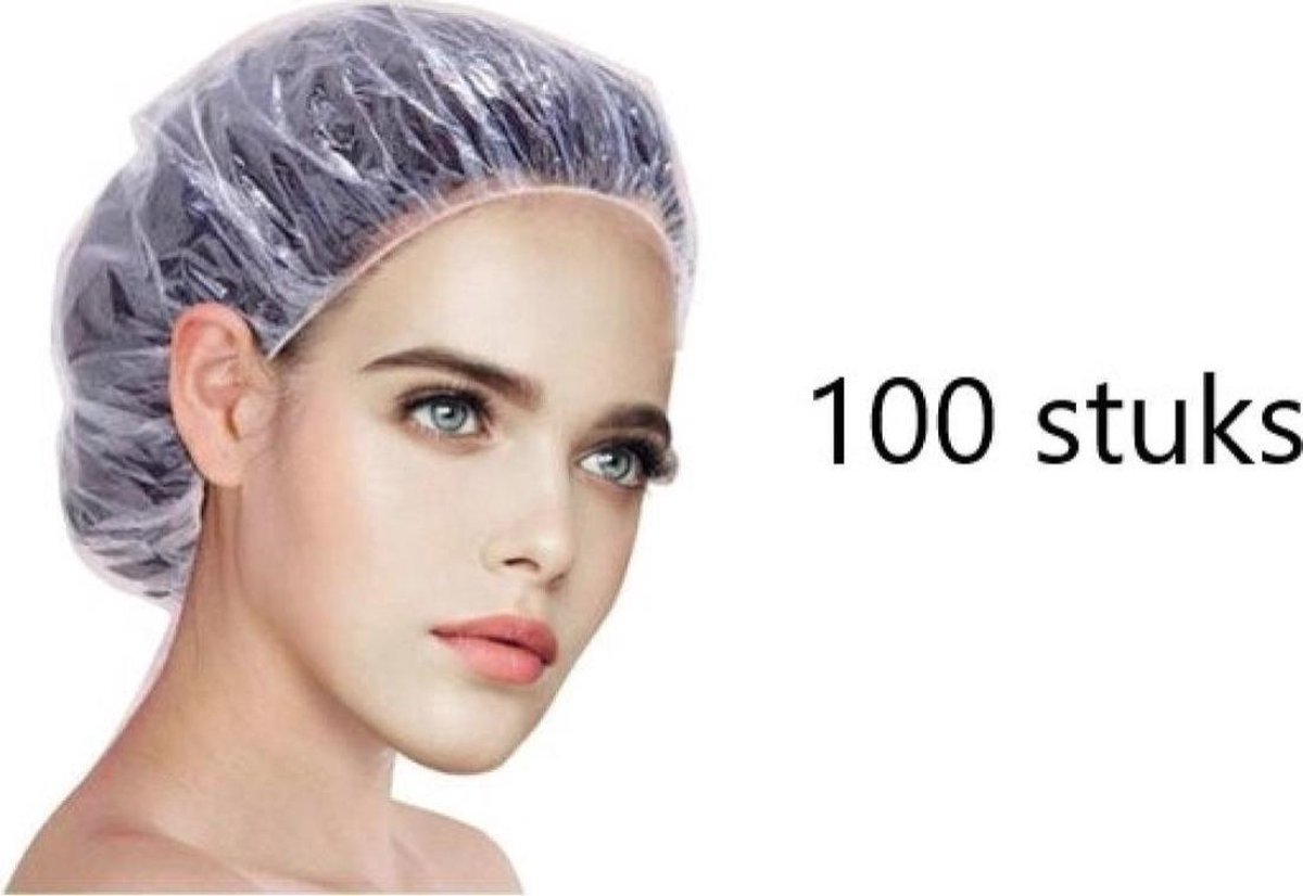 Viesta - Douche muts wegwerp set van 100 stuks - Blauw