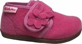 Naturino velcro bloempje vilten pantoffel Lullaby roze mt 21