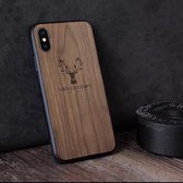 Telefoonhoesje-AIR-wood-elanden patroon- iphone X/XS