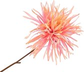 Silk-ka Kunstbloem-Zijden Bloem-Chrysantsteel Zijde Perzik 71 cm Voordeelaanbod per 2 stuks