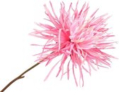 Silk-ka Kunstbloem-Zijden Bloem-Chrysantsteel Zijde Roze 71 cm Voordeelaanbod per 2 stuks