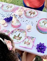 10x Unicorn set - unicorn - kinderfeestje - kartonnen bord - servetten - feest verjaardag - eenhoorn - decoratie - kinderfeest - versiering