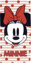 strandlaken Minnie meisjes 70 x 140 cm microfiber rood