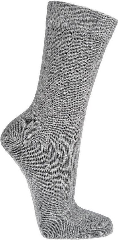 Wollen sokken met Marino en Kashmir wol, 2 paar, grijs, maat 43/46