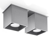 Sollux Lighting - Plafondspot QUAD 2 grijs