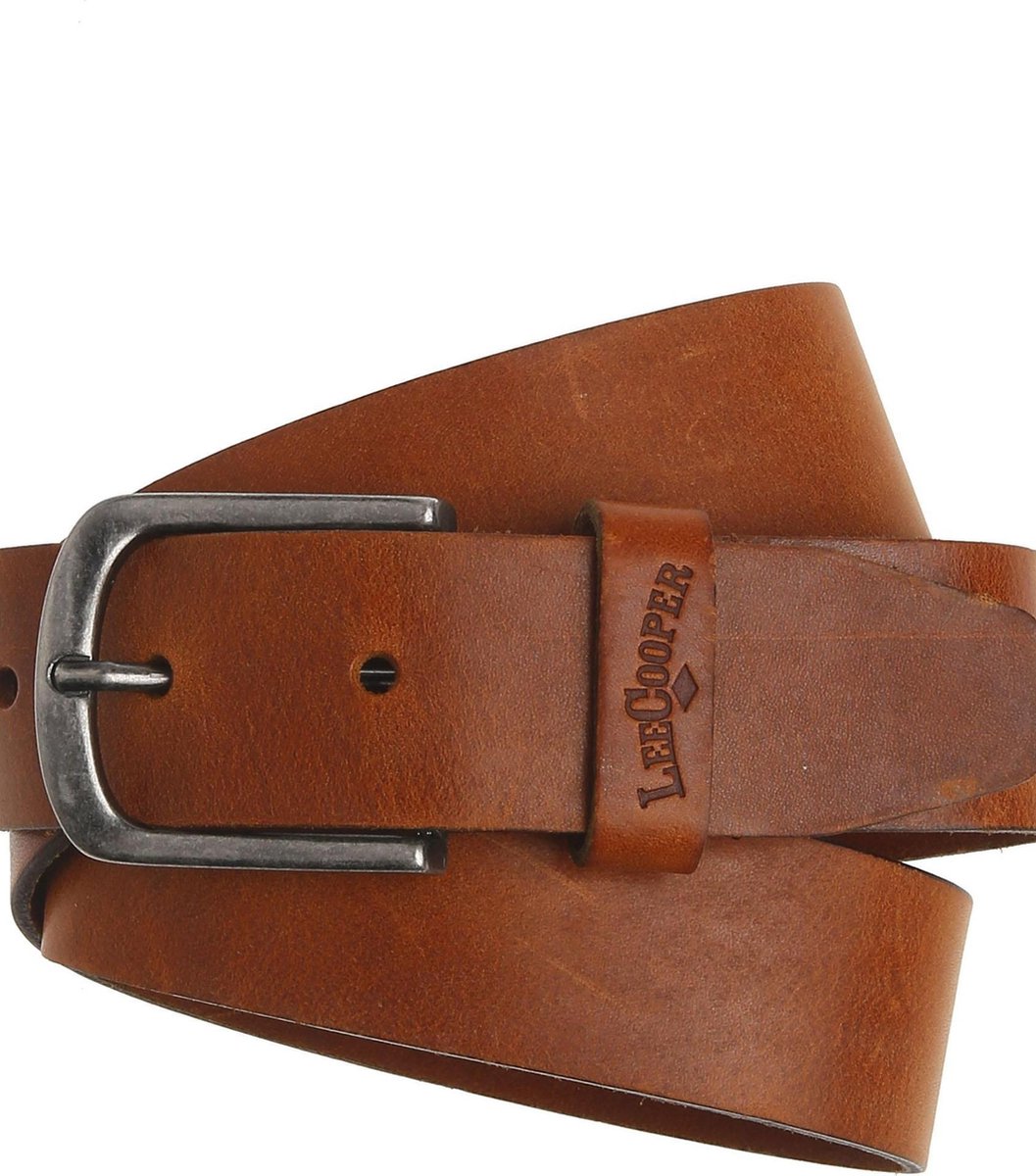 Lederen Riem 40408 - COGNAC - L90