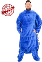 Koala Comfort - Snuggie Blanket - Met mouwen en voeten - one size - Navy marin blauw