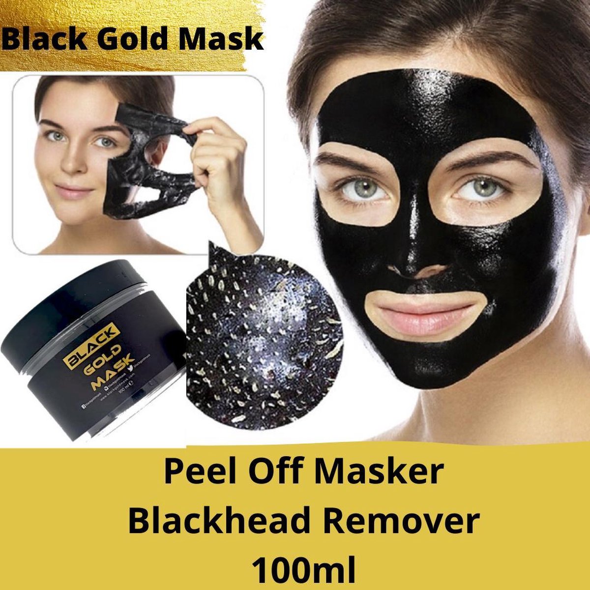 Gezichtsmasker Blackhead Remover - Peel off masker Mee eter verwijderaar 100ml | bol.com