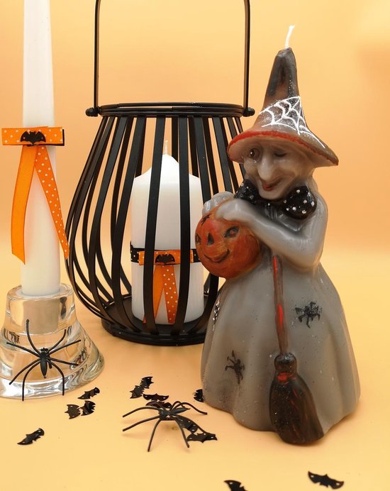 Halloween kaars Schattige Heks