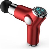 K515 Mini Fascia Gun Fitness Relax Muscle Massage Gun (LCD-versie 32 versnellingen (rood))-Rood